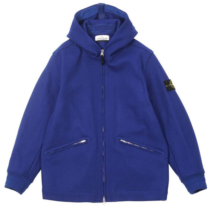 스톤아일랜드 후드 울 자켓 블루 751543909 V0043 - Stone Island