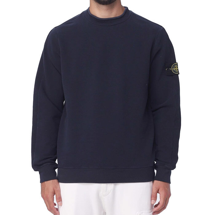 스톤아일랜드 남성 와펜 플리스 맨투맨 네이비 791561352 V0020 - Stone Island