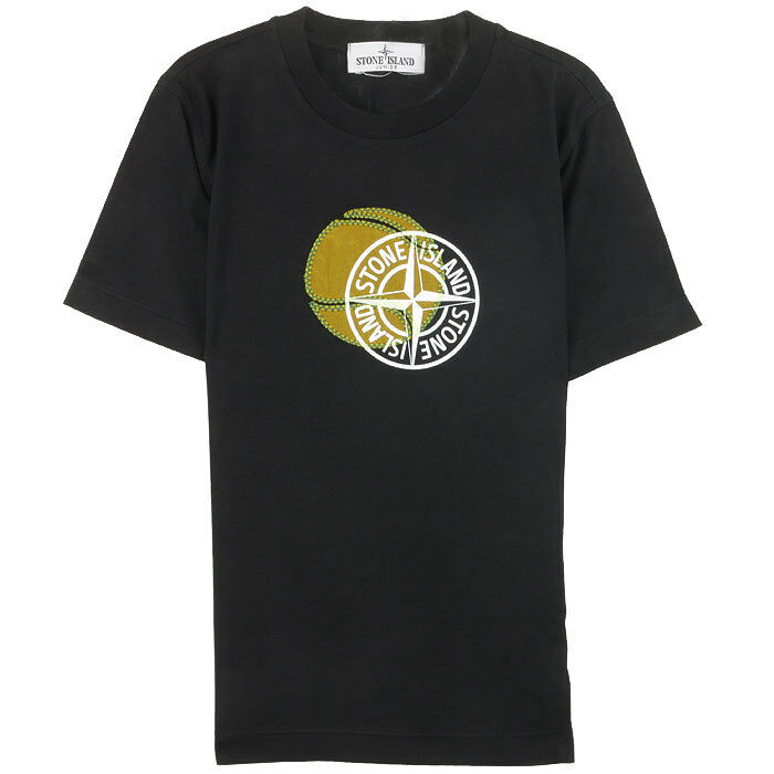 스톤아일랜드 키즈 배스킷볼 티셔츠 블랙 781621070 V0029 - Stone Island