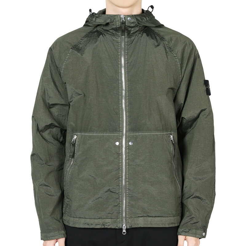 디몬트 스톤 남성 와펜 패치 나일론 WATRO-TC 후드 자켓(카키) K1S15 4100097 S0020 V0054 - Stone Island