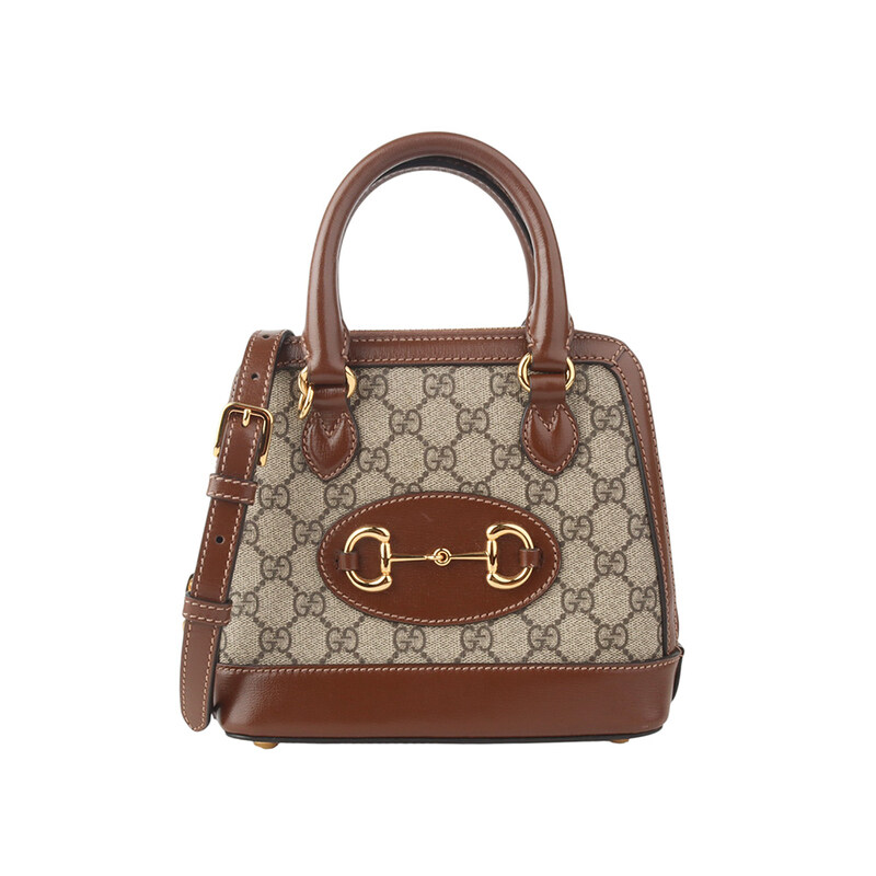 구찌 640716 GG 수프림 1955 홀스빗 탑핸들 미니 크로스백 35778-2 - Gucci
