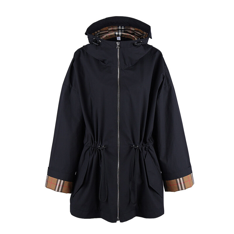 버버리 벌리 BIRLEY 바람막이 후드 집업 자켓 블랙 81072151 - Burberry