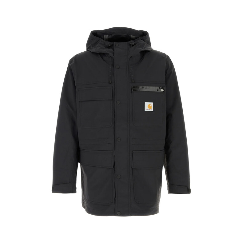 25FW 바우든 로고 패치 후드 자켓 블랙 I035246 00EXX - Carhartt
