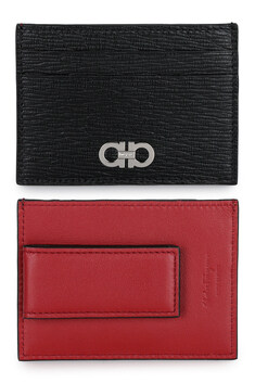 디몬트 23 F/W 페레가모 간치니 투톤 카드지갑(블랙/레드) 66A387 704957 006 썸네일 3