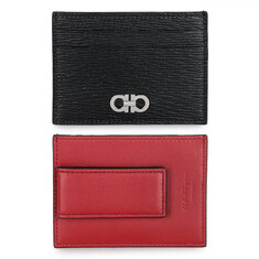 디몬트 23 F/W 페레가모 간치니 투톤 카드지갑(블랙/레드) 66A387 704957 006 썸네일 2