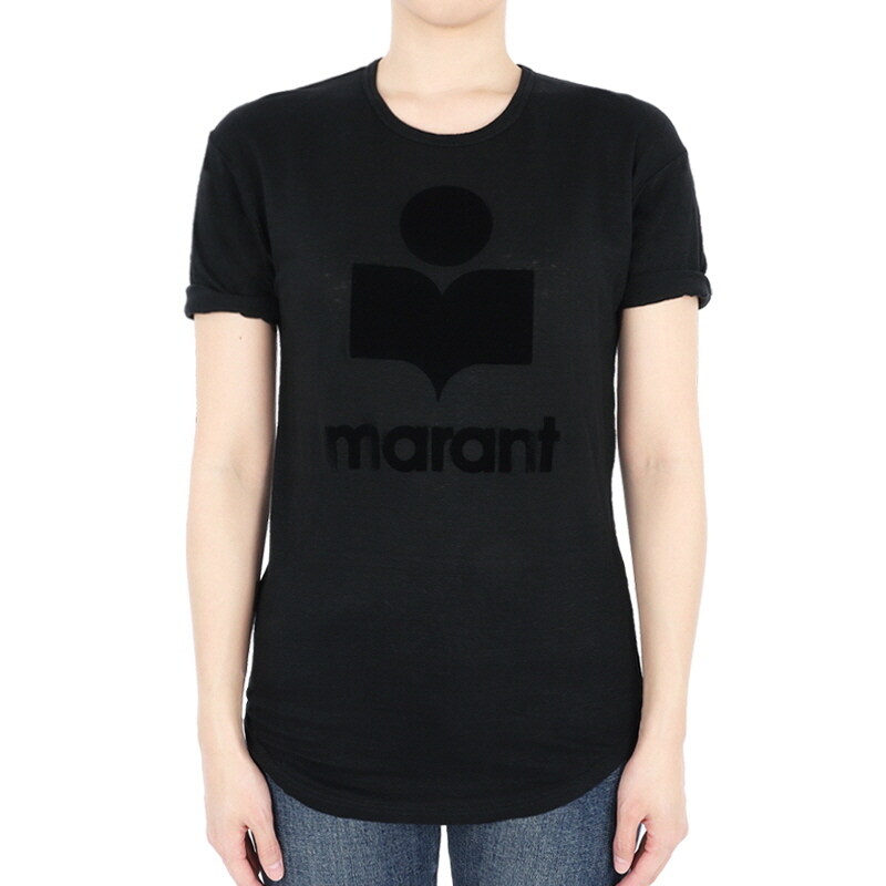 디몬트 24 S/S 이자벨마랑 여성 에뚜왈 콜디 로고 반팔(올블랙) TS0004FA A1N09E 01BK - Isabel Marant