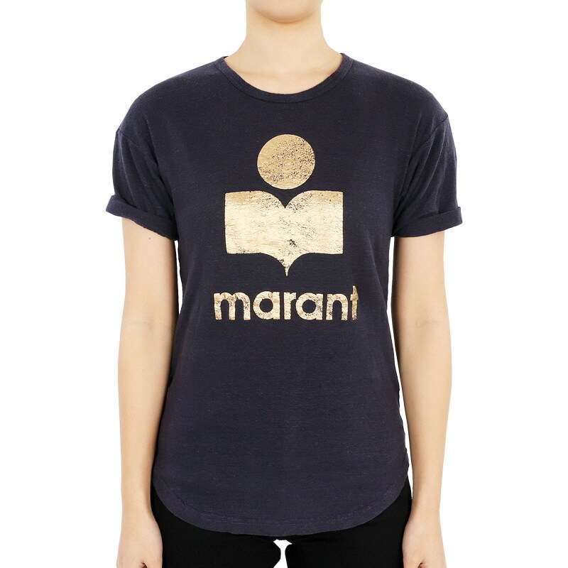 디몬트 이자벨마랑 여성 에뚜왈 콜디 로고 반팔(네이비/골드) TS0004FA A1N10E FNGO - Isabel Marant