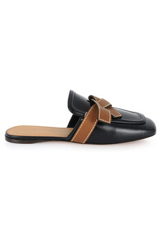 디몬트 23 S/S 로에베 여성 레더 게이트 뮬 플랫(블랙/브라운) L815379X04 1329 썸네일 3