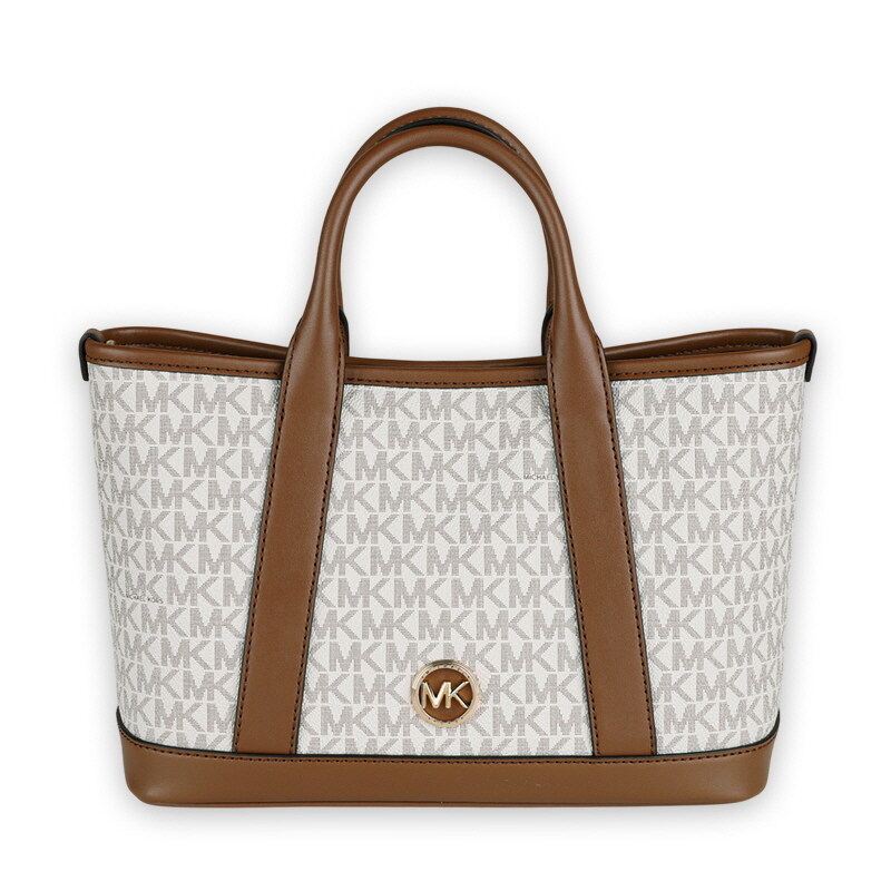 디몬트 마이클코어스 여성 루이사 로고 사첼 토트백(바닐라/브라운) 30R4G99T1V 099 - Michael Kors