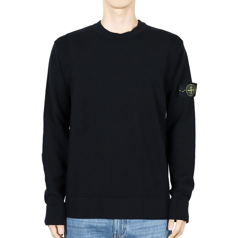 디몬트 스톤 남성 와펜 패치 버진 울 니트(네이비) 8115526A1 V0020 - Stone Island
