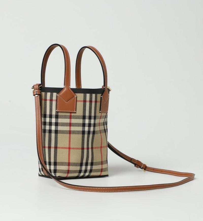 버버리 미니 런던 체크 토트백 8070461  - Burberry