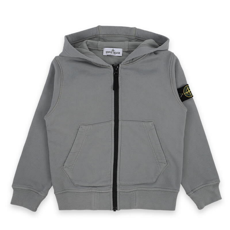 디몬트 스톤 키즈 와펜 패치 후드 집업 자켓(그레이) 811660720 V0064 - Stone Island
