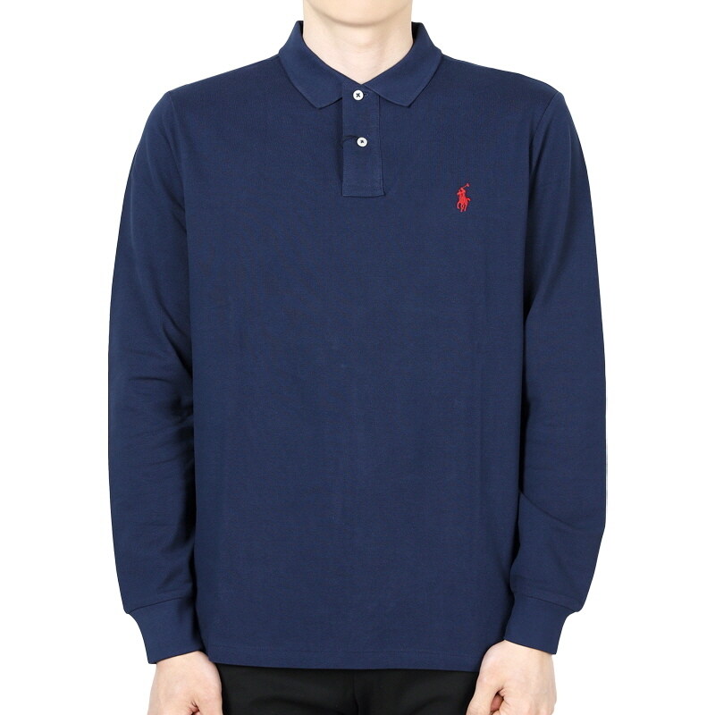 디몬트 폴로랄프로렌 남성 포니 로고 PK 긴팔(네이비) 710680790 046 - Polo Ralph Lauren