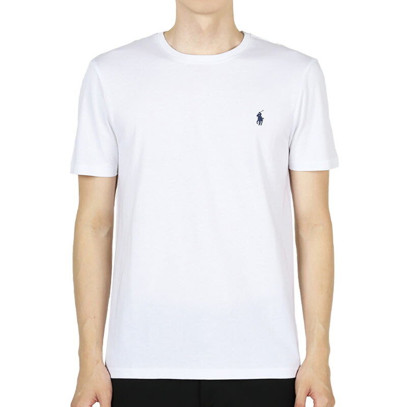 디몬트 폴로랄프로렌 남성 포니 자수 로고 반팔(화이트) 710680785 003 - Polo Ralph Lauren