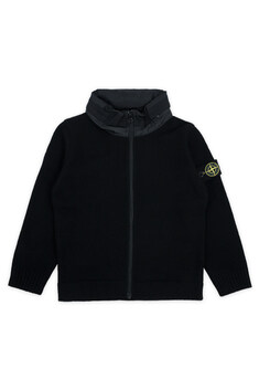 디몬트 23 F/W 스톤 키즈 와펜 패치 하이넥 니트 집업 자켓(블랙) 7916513Z1 V0029 10,12A 썸네일 3