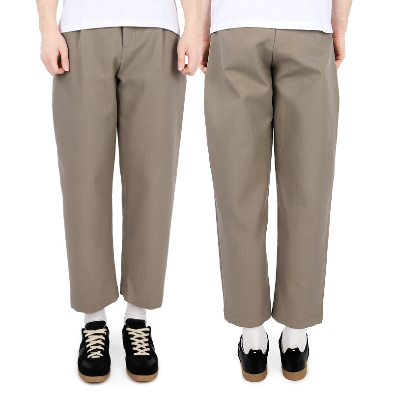 디몬트 23 S/S 스튜디오니콜슨 남성 테이퍼드 와이드 팬츠(베이지) VOLI SNM 671 STONE - Studio Nicholson