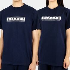 디몬트 22 F/W 스포티앤리치 공용 사이클링 클럽 반팔(네이비/화이트) CYCLING CLUB T SHIRT 썸네일 1