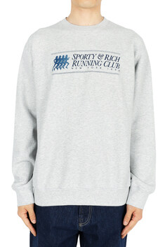 디몬트 22 F/W 스포티앤리치 공용 94런닝 클럽 맨투맨(그레이/블루) 94 RUNNING CLUB CREWNECK 썸네일 3