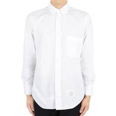 디몬트 24 S/S 톰브라운 남성 히든 삼선 포플린 셔츠(화이트) MWL010E 03113 100 썸네일 1