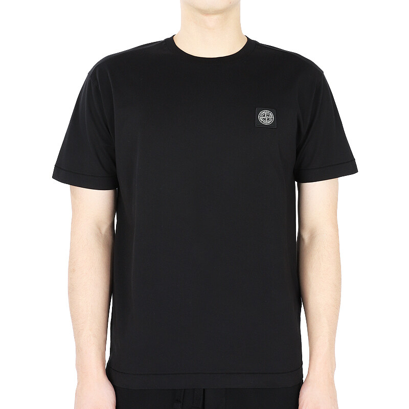 디몬트 23 S/S 스톤 남성 체스트 로고 패치 반팔(블랙) 101524113 A0029 - Stone Island