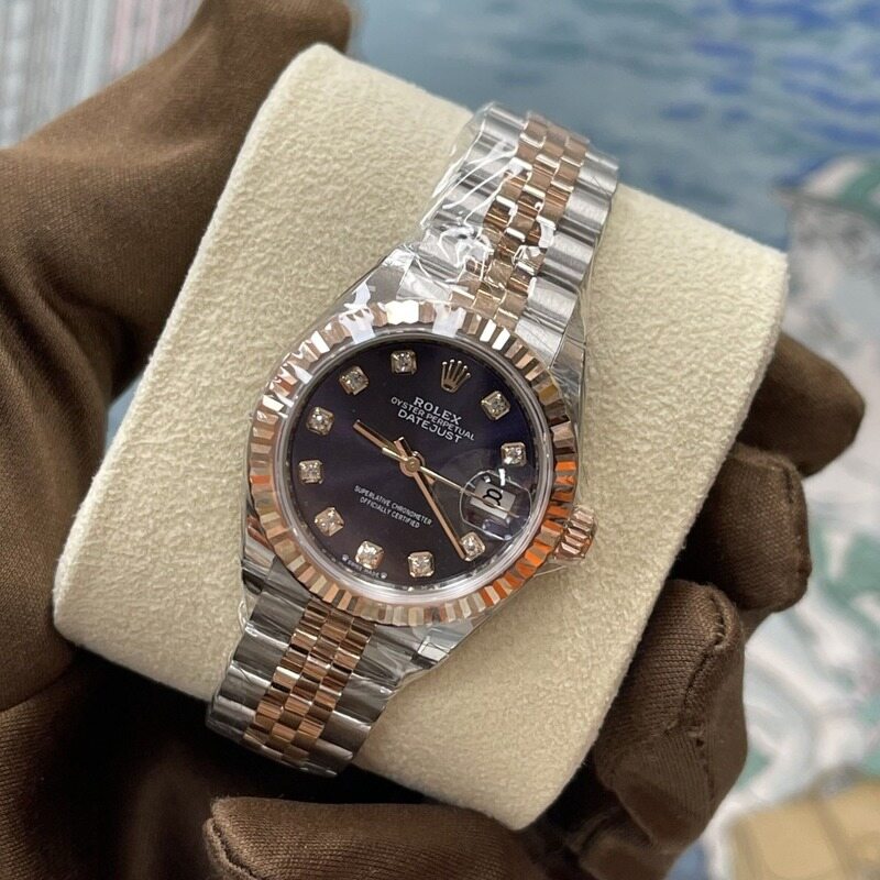 [더럭스] 롤렉스 데이저스트 28 로즈골드 콤비 오베르진 279171 - Rolex
