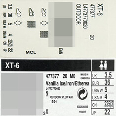 압구정 더팩토리 25FW 살로몬 XT-6 스니커즈 / 바닐라 아이스 아이언 (L47737700) 썸네일 9