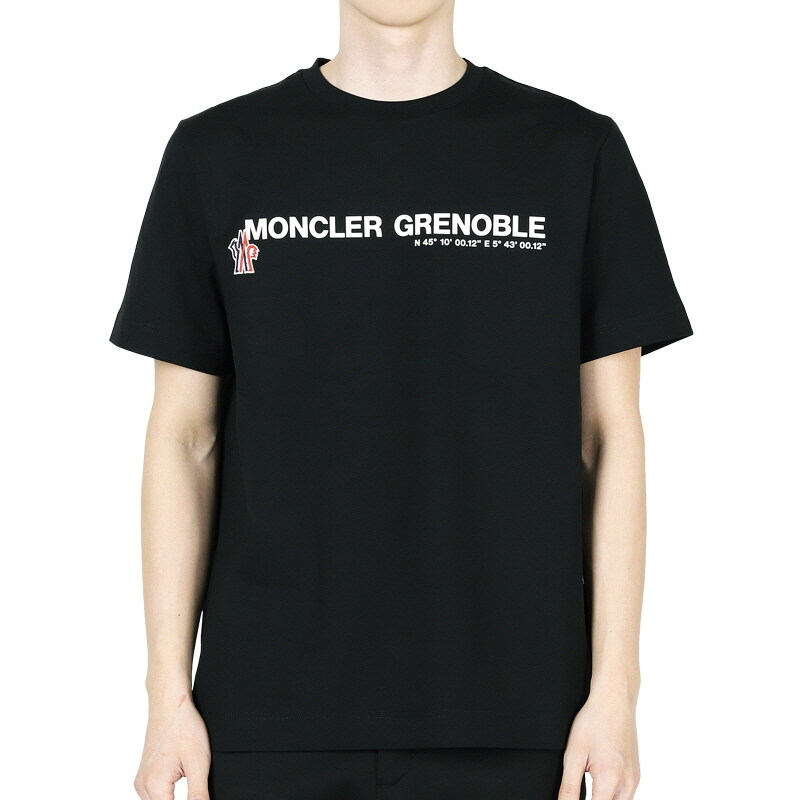 디몬트 몽클레어 남성 그래노블 레터링 로고 반팔(블랙) 8C00001 89AW1 999 - Moncler