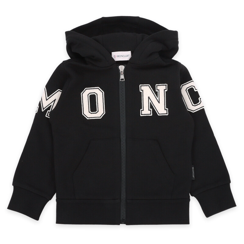 디몬트 23 F/W 몽클레어 키즈 레터링 후드 집업 자켓(블랙) 8G00004 899PS 999 - Moncler