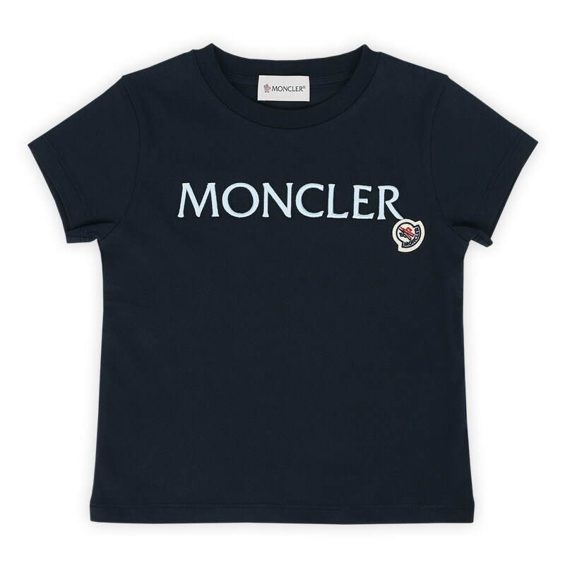 디몬트 24 S/S 몽클레어 키즈 레터링 로고 패치 반팔(네이비) 8C00005 83907 778 8,10A - Moncler