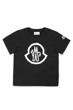 디몬트 24 S/S 몽클레어 키즈 빅로고 패치 반팔(블랙) 8C00013 89AFV 999 8,10A 썸네일 3