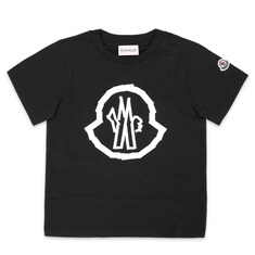 디몬트 24 S/S 몽클레어 키즈 빅로고 패치 반팔(블랙) 8C00013 89AFV 999 8,10A 썸네일 2