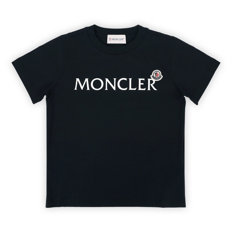 디몬트 몽클레어 키즈 레터링 로고 와펜 반팔(네이비) 8C00003 89AFV 778 8,10A - Moncler