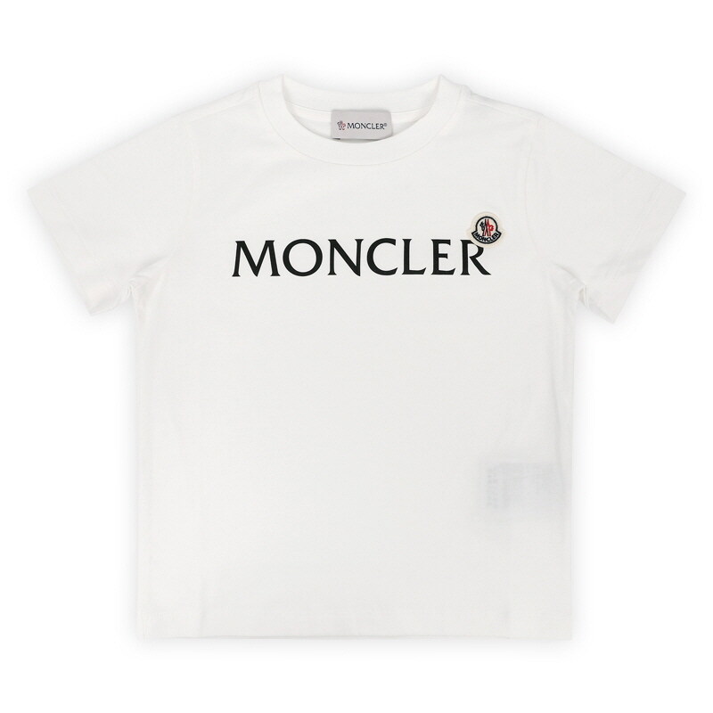디몬트 몽클레어 키즈 레터링 로고 와펜 반팔(아이보리) 8C00003 89AFV 034 8,10A - Moncler
