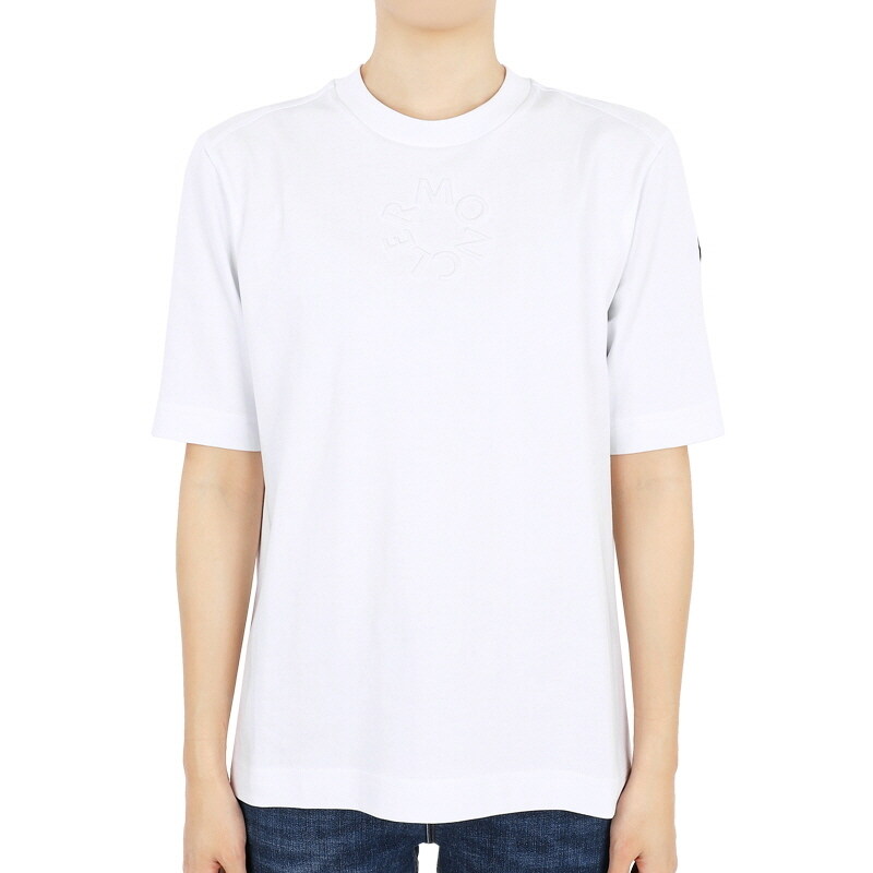디몬트 24 S/S 몽클레어 여성 라운드 엠보로고 반팔(화이트) 8C00002 89A17 001 - Moncler