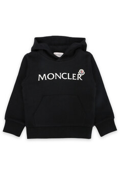 디몬트 몽클레어 키즈 레터링 로고 와펜 후드 맨투맨(블랙) 8G00008 899PS 999 8,10A 썸네일 3