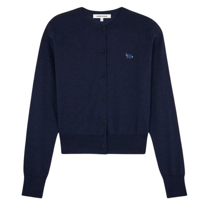 메종키츠네 베이비 폭스 패치 레귤러 가디건 MW00507KT1036-P492 - Maison Kitsune