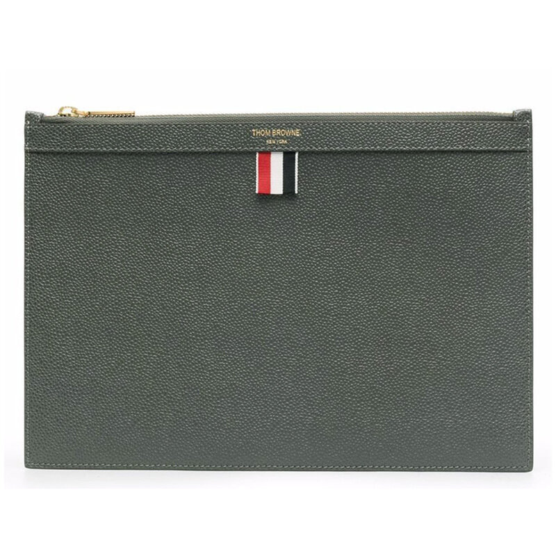 톰브라운 25FW 페블그레인 스몰 클러치백 다크그레이 MAC019L 00198 025 - Thom Browne