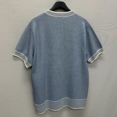 디올 DIOR 로고 코튼 블렌드 트라마토 니트 반팔티 ( 100 )  썸네일 4