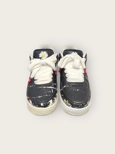 [중고명품/루이스잇] 245 / 나이키 X 피스마이너스원 블랙 에어포스1 스니커즈 썸네일 5