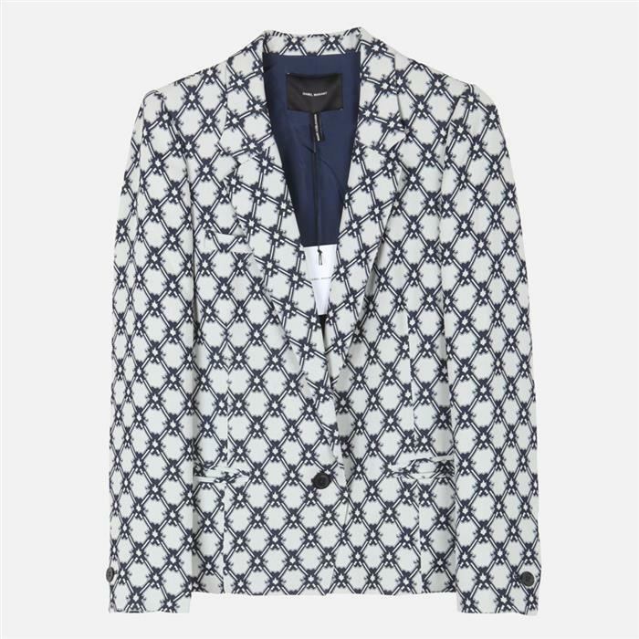 대구뿐또 (국내) 13FW 이자벨 마랑 패턴 자켓 VE 0148 BL/WH - Isabel Marant
