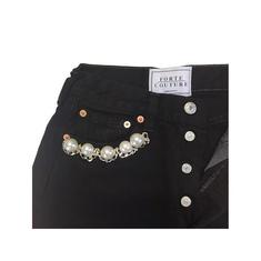 대구뿐또(국내)17SS FORTE COUTURE 진주 디테일 블랙 무파 보이핏진 썸네일 1