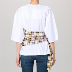 대구뿐또 (국내) 18FW MSGM 로고 체크매듭 티셔츠 2541MDM108 184798 01 썸네일 1