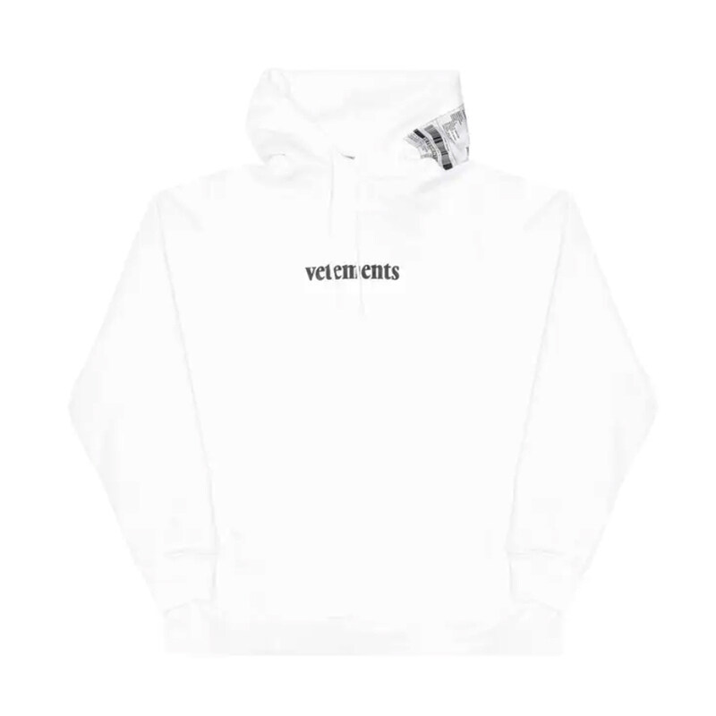 14주년 여성 오버핏 후드티 화이트 SS20TR311 WHITE - Vetements