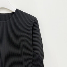 압구정 더팩토리 25FW 옴므 플리세 이세이 미야케 플리츠 긴팔티 / 블랙 (HP58JK521 15) 썸네일 4