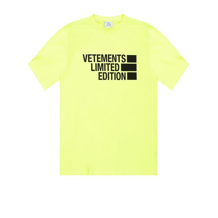대구뿐또(국내)21SS 베트멍 로고 반팔 티셔츠 UE51TR810Y YELLOW - Vetements