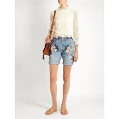 17SS 블리스앤미스치프 Shadow Flower 데님 쇼츠 썸네일 1