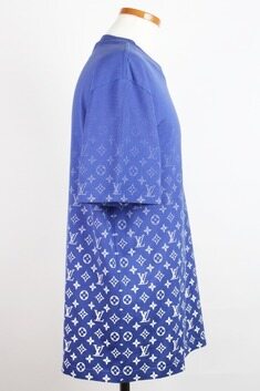 루이비통 모노그램 그라디언트 반팔 티셔츠 블루 XL(105) 썸네일 2