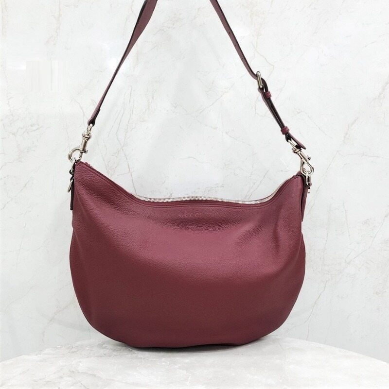 [럭스유] (새상품) 구찌 B 라지 레더 숄더백 로쏘 앙코라 레드 801041 - Gucci