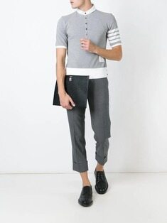 톰 브라운 남성 클러치 25FW 톰브라운 페블 그레인 미디엄 클러치 MAC021L 썸네일 2