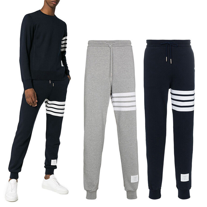 톰 브라운 남성 트레이닝복 하의 25FW 톰브라운 사선 트레이닝 팬츠 (세일!!) MJQ008H - Thom Browne